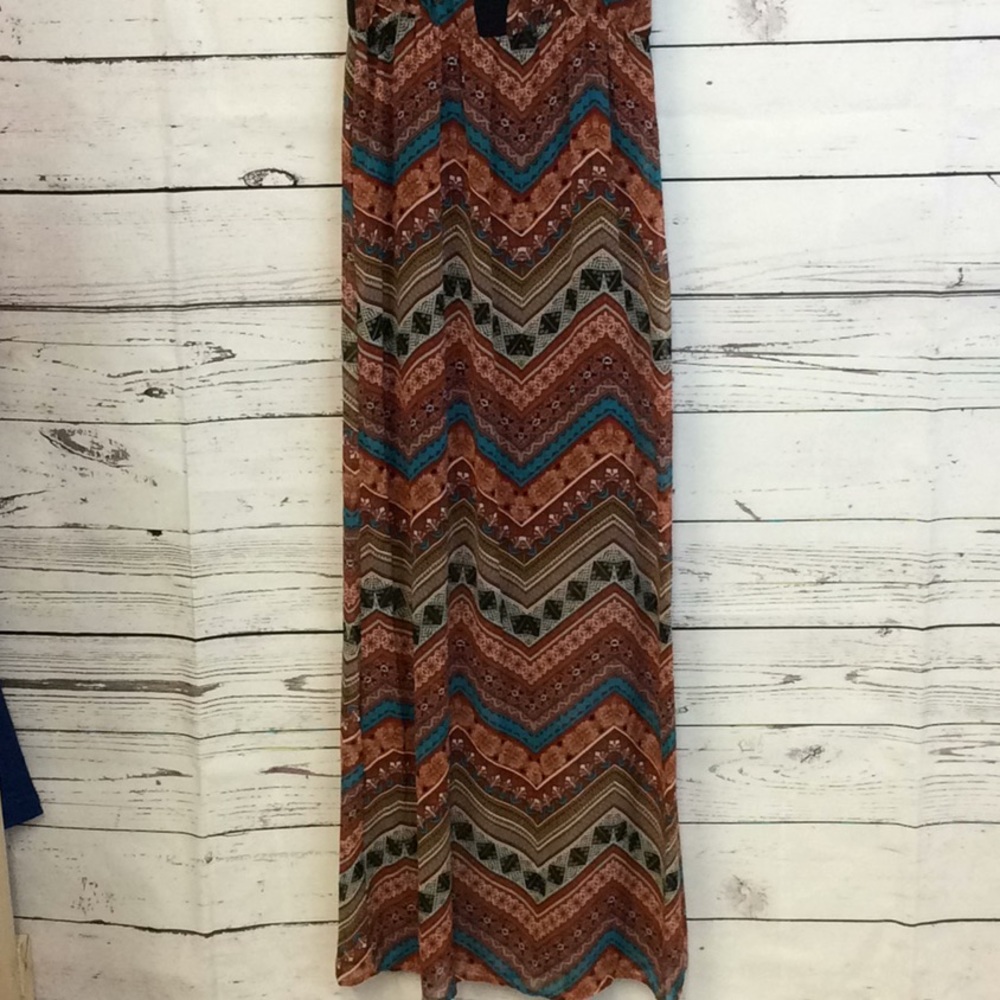 Jella Couture tribal boho print sleeveless maxi - Picture 3 of 5